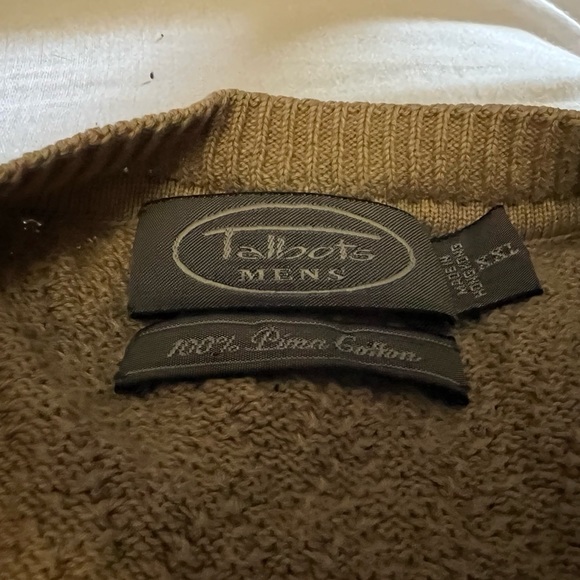 Men’s JCrew tan sweater pullover. Barely worn. - Picture 2 of 2
